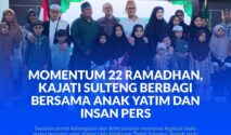 Kajati dan Wakajati Sulteng foto bersama anak panti Asuhan usah berbuka puasa bersama