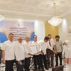 Ketua Tim pemenangan Hidayat Lamakarate saat mendampingi Gufran Ahmad pada pengembalian formulir pendaftaran bakal calon ketua umum Kadin Sulteng.