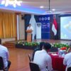 Kakanwil Kemenkum Sulteng, Rakhmat Ranaldy membuka sosialisasi pemberdayaan KI di bidang indikasi geografis dan merek kolektif koperasi merah putih bertajuk “Koperasi Merah Putih Jaga Indikasi Geografis: dari Desa untuk Dunia” di Aula Garuda, Kanwil Kemenkum Sulteng. (Foto: Salam Laabu)