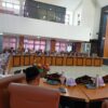 Paripurna pandangan Umum Fraksi terhadap 3 buah Ranperda Kota Palu.