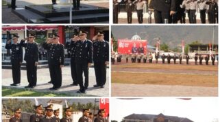 Wakapolres Sigi Kompol Wawan Setyono, S.H., M.H Bertindak sebagai pemimpin upacara pada perayaan HUT RI Ke-81 di Polres Sigi