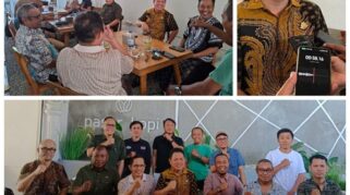 Kepala Kejaksaan Negeri Palu Dr. Lapatawe B. Hamka, S.H., M.H. merajut silaturahmi dengan sejumlah insan pers di salah satu kafe di Kota Palu, Jumat (21/8/2026).