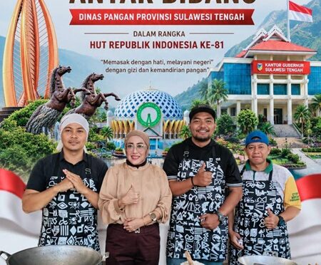 Semarak kegiatan Dinas Pangan Provinsi Sulteng, menyambut HUT RI ke-81.