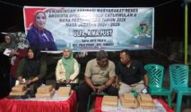 Reses Anggota DPRD Kota Palu, Ulfa, A.Md.Pust. di Lapangan Kayumalue Pajeko, Kecamatan Palu Utara