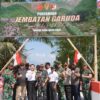 Danrem 132/Tadulako Brigjen TNI Suntara Wisnu Budi Hidayanta, S.H., M.Sc., Psc., meresmikan Jembatan Garuda Desa Bahagia, Kecamatan Palolo, Kabupaten Sigi, Jumat (21/8/2026).