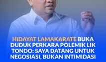 Tokoh Masyarakat, Hidayat Lamakarate.