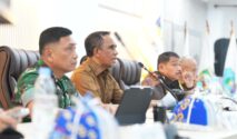 Gubernur Sulteng, Anwar Hafid Pimpin rapat bersama Forkopimda bahas antisipasi Karhutla.