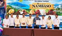 Penandatanganan Nota Kesepakatan Kerja Sama antara KADIN Kabupaten, pelaku industri hilirisasi, dan pengusaha Surya Getto.