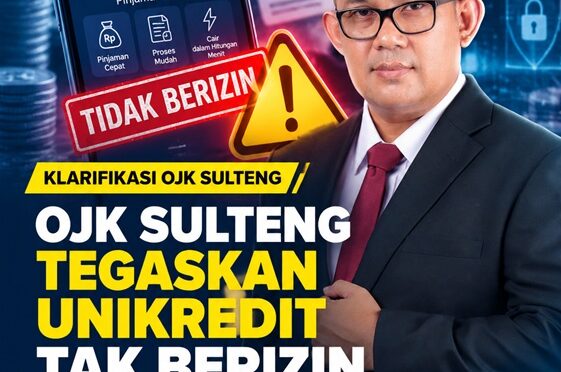Kepala OJK Provinsi Sulteng, Bonny Hardi Putra.